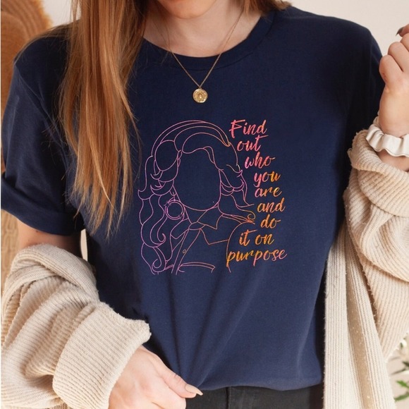 Dolly Parton On Purpose Jersey Tshirt Classic Retro Unisex Tshirt - Picture 1 of 4